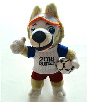 Officially licensed 2018 FIFA World Cup Russia mascot plush toy. +- 20 cm tall.