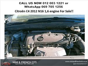 CITROËN C4 2012 1.6L N16 ENGINE (5FS) FOR SALE – STRONG & RELIABLE MOTOR
