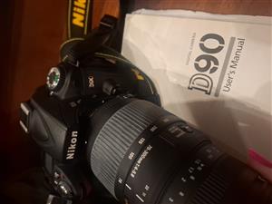 NIKON D90 CAMERA WITH 3 LENSES