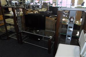Wooden Glass 3pc. TV Stand - B033043490-1