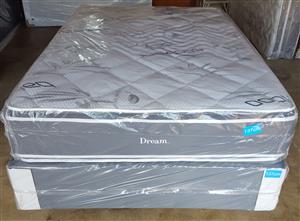Dream Dual Pillow Top Double Mattress and Base Set