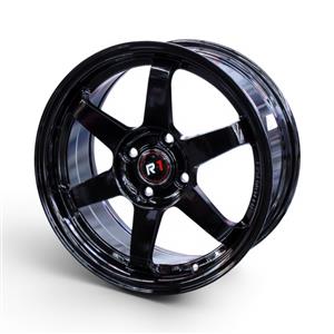 15″ DX146 4/100 Gloss Black Alloy Wheels