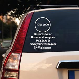 Car Name BUSINESS PROMOTE Stickers 