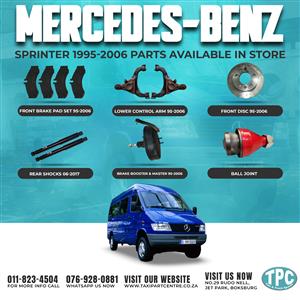New Mercedes-Benz Sprinter 1995-2006 Parts available in store now