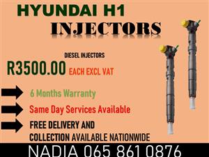 NEW HYUNDAI H1 DIESEL INJECTORS FOR SALE OR TO RECON NATIONWIDE