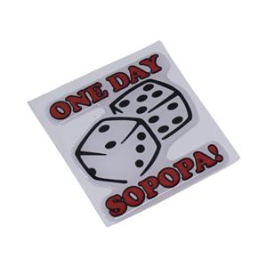 Dice 3D Gel Dome Sticker