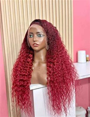 26" Burgundy Full Frontal Waterwave