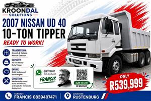 2007 Nissan UD 40 10 ton tipper truck