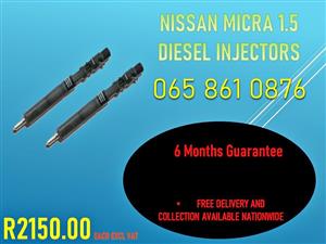NISSAN MICRA DIESEL INJECTORS FOR SALE OR RECON ORIGINALS