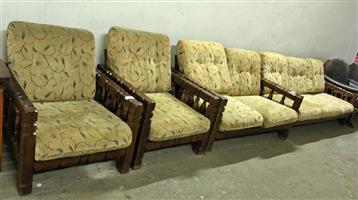 4 PIECE WOODEN LOUNGE SUITE S064618C