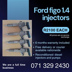 FORD FIGO 1.4 INJECTORS FOR SALE WITH WARRANTY 