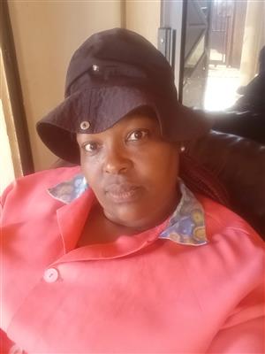 Mosotho all rounder, cook, caregiver needs stay in work asap