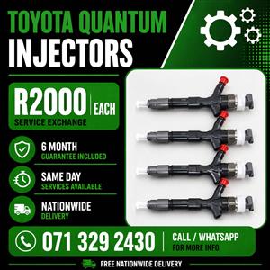 TOYOTA QUANTUM INJECTORS FOR SALE WITH WARRANTY INCLUDED 