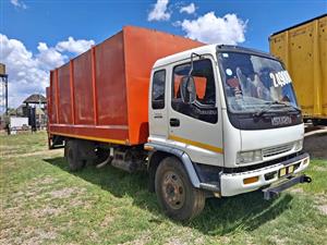 1998 Isuzu FSR 700 Freighter truck with Box Taillift, km for sale,(Vat incl), Call J