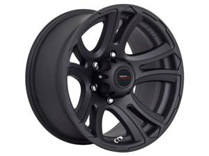 16″ A-Line Rebel 5/150 Satin Black Alloy Wheels