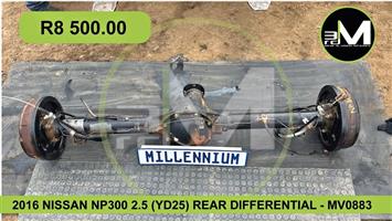 2016 NISSAN NP300 2.5 (YD25) REAR DIFFERENTIAL - MV0883