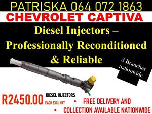 DIESEL INJECTORS FOR SALE - CHEVROLET CAPTIVA OR TO RECON