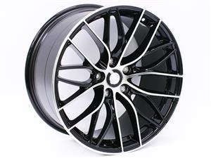 19″ SM549 5×120 Black Machine Face Alloy Wheels