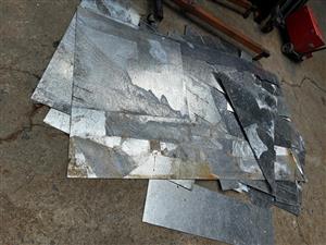 Galvanized flat steel sheet