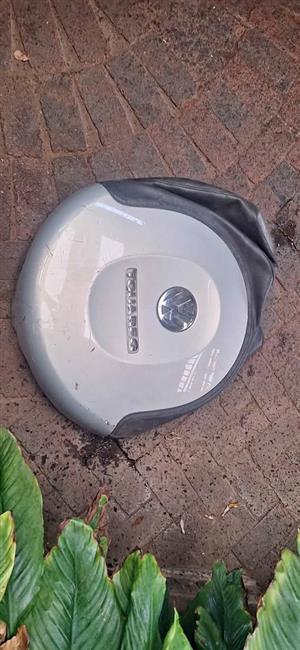 Genuine VW Touareg Spare Wheel Cover - Silver/Black