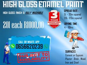 20L High Gloss Enamel (3 year Guarantee) Steel ,Metal,Floor paint for sale (Kitc