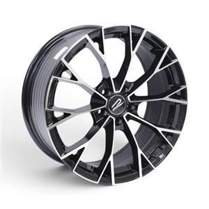 17″ M8914 5/100 Black Machine Face Alloy Wheels