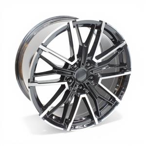 19″ GT-280 5/120 Black Machine Face Alloy Wheels