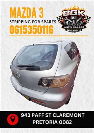 Mazda 3 stripping for spares 