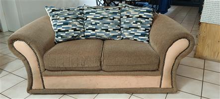 2 x 2-seater couches with ottoman