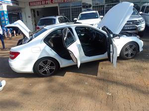 2014 MERCEDES BENZ C200 CDI BLUEMOTION EDITION C AUTO DIESEL WHITE SPARE KEY LEATHER REVERSE SENSER