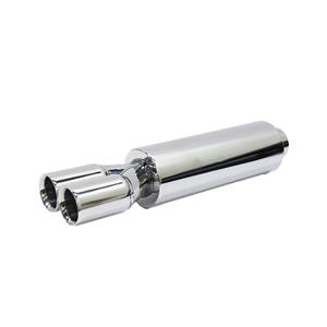 Stainless Steel Backbox Booster - 63mm Twin Straight Tip