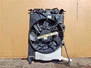 Hyundai i20 complete radiator set 2023-2025 (Automatic) FAN, RADIATOR AND CONDENSER