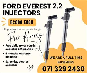FORD EVEREST 2.2 INJECTORS FOR SALE WITH WARRANTY