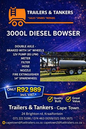 3000 LITER Diesel Bowser/ Fuel Trialer/ Mini Tanker