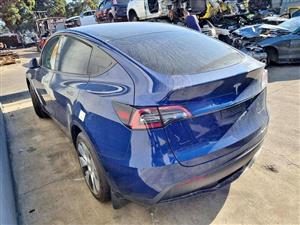 Tesla  model  y breaking  for parts