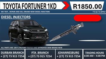 Toyota Fofrtuner 1KD Diesel Injectors 