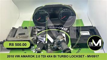 2010 VW AMAROK 2.0 TDI 4X4 BI TURBO LOCKSET - MV0917