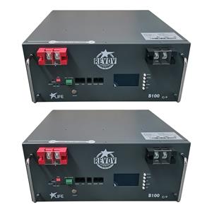 2 x Revov B100 1st Life 51.2V 100Ah 5.1kWh Lithium Battery available 
