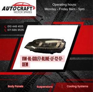 Vw Golf 7 RLine Headlight