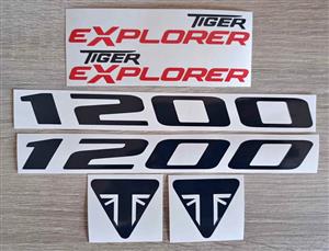 2012 Triumph Explorer 1200 decals stickers sets