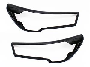 Matt Black Headlight Trim for Toyota Hilux 2020+