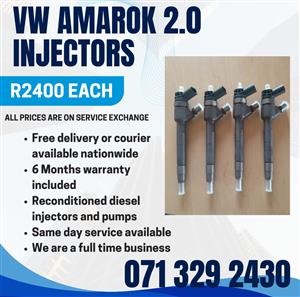VW AMAROK 2.0 INJECTORS FOR SALE WITH WARRANTY 