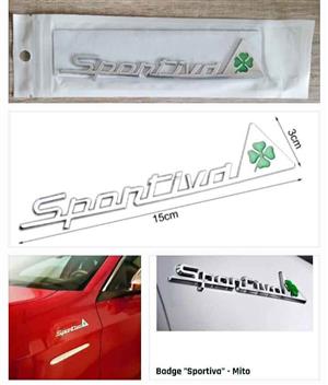 Alfa Mi Sportiva side badges emblems