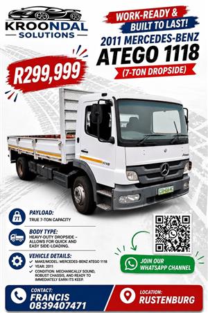 2011 Meredes Benz Atego 1118