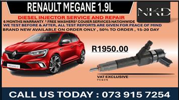 Diesel Injectors Renault Megane 1.9L 