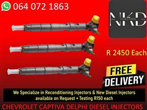 DIESEL INJECTORS FOR CHEV CAPTIVA DELPHI DIESEL INJECTORS FOR SALE