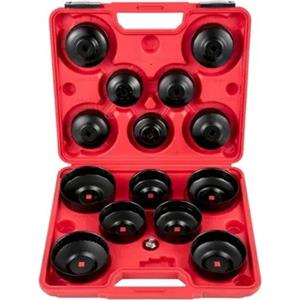 14-Piece Cup-Type Oil Filter Wrench Set in Case