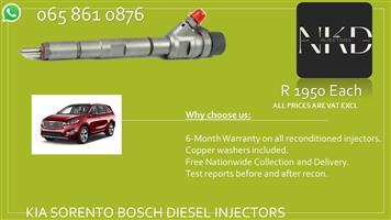 KIA SORENTO DIESEL INJECTORS FOR SALE OR SERVICE EXCHANGE 