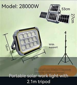 Light,, Portable solar work light, Multifunctional, multi rechargeable