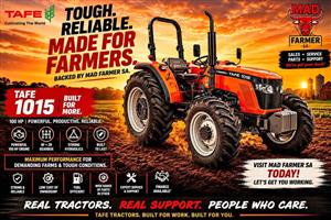 New Tafe 1015 4wd tractors for sale at Mad Farmer SA